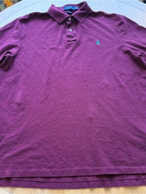 Polo by Ralph Lauren Men's Maroon Short-Sleeve Polo Shirt